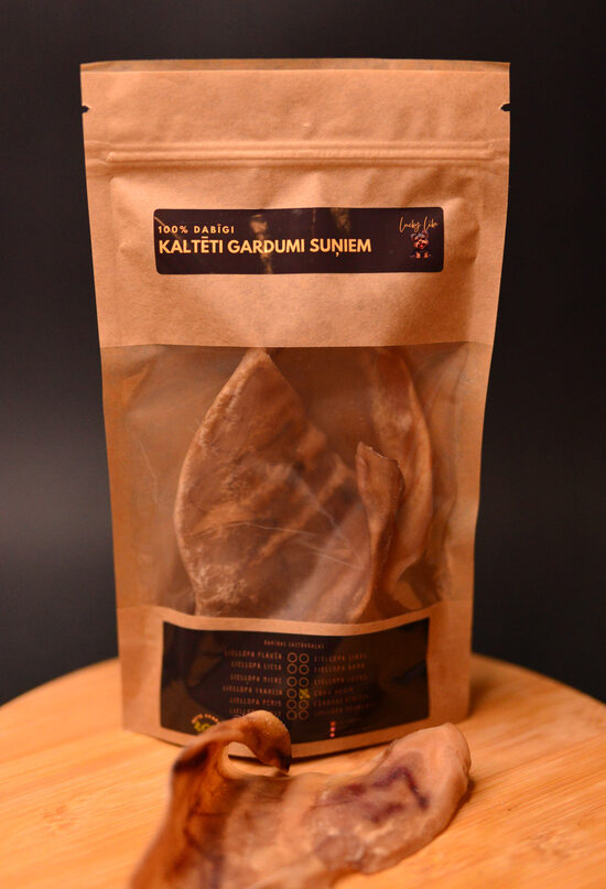 Kaltētas cūku ausis 100g