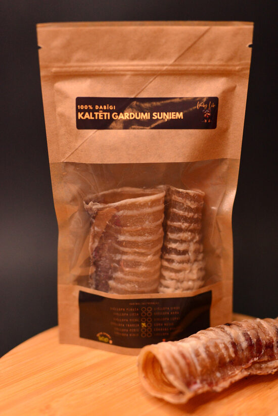 Kaltēta liellopa traheja (M izmērs) 100g 